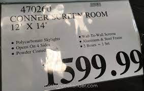 Shop costco.com's selection of backyard and outdoor structures. Conner Screen Room 12 X 14 Costco Weekender