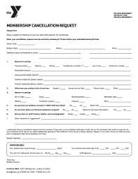 Gym membership contract cancellation letter template. Ymca Cancellation Form Fill Out And Sign Printable Pdf Template Signnow