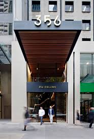 356 Collins Street Melbourne Entrance Design Canopy Design Classic House Exterior