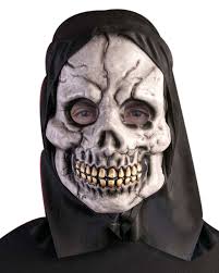 Adjustable tokyo ghoul kaneki ken zipper cosplay mas. Skeleton Mask With Black Hood For Halloween Karneval Universe