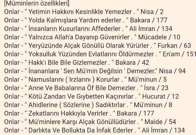 Kuran'a göre müminlerin özellikleri. Islamiyet insanlara ne kattı ...