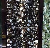 China Black Agate Slabs & Tiles/ Backlit Semiprecious Stone Black Agate Slab Panel/ Agate Gemstone Tiles for Floor, Wall, Tops Covering from China - ...