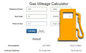 Gas Mileage Calculator Free Php Script Phpjabbers