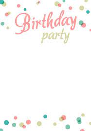 Update the invitation titles and text and even add an optional picture to each of the party invitations. Birthday Party Free Printable Invitations Novocom Top