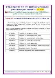 iso 9001 quality assurance procedures 8 qms procedures