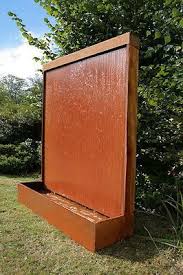 Cortenstahl Wasserwand Mit Led Beleuchtung 175cm Gartenbrunnen Wasserspiele Ebay Wasserwand Garten Wasserwand Wasserelemente Im Freien
