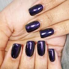 Acrylic nails are a quick way to get the long nails you've always wanted, but they're a commitment. 71 Celebrity Navy Blue Nail Polish Photos Steal Her Style