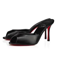 Christian Louboutin Me Dolly Leather Mules - Black