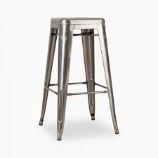 This stool is 30 high and supports 330lb of weight. Raw Industrial Gunmetal 76cm Tolix Style Industrial Stool Cult Uk