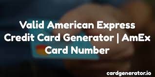 50 modulo 10 = 0. Valid American Express Credit Card Generator Amex Card Number