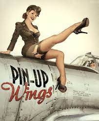 Assortment of 9x12 metal flygirls calendar signs more to be added in the future . Aircraft Pinups