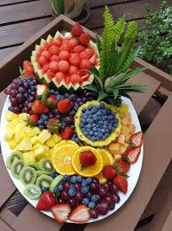 Pin By Dance The Night Away On Fruit Centerpieces Fruit Platter Designs Fruit Dishes Fruit Recipes