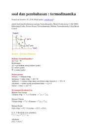 (1 atm = 1,01 x 10 5 pa) pembahasan. Pdf Soal Fisika Sma Materi Termodinamika Jawabanku Id
