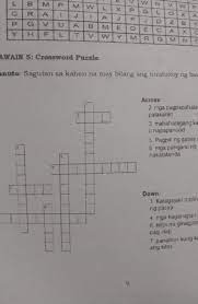 Use the crossword solver (search by answers & letters) Gawain 5 Crossword Puzzle Esp 10 Modyul 5 Brainly Ph