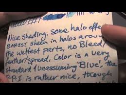 Indigo blue is one of the blues by diamine that i must admit i do not use that much. Ink Review Diamine Kensington Blue Ink Youtube