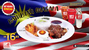 Panduan makanan sihat dan selamat: Nasi Kukus Mymama Kambing Masala Youtube
