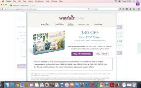 Get $40 off coupon with wayfair credit card. Wayfair Approved Page 3 Myfico Forums 4277204