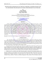Maybe you would like to learn more about one of these? Pdf The Influence Of Brand Loyalty Brand Awareness And Perceived Quality On Consumer Buying Decision Of Yamaha Vixion Motorcycle In Manado By Wensy Rantung 1 Gina Sari Academia Edu