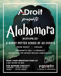 I don't want to spare nor kill hampton. Yes You Guessed It Right Potterheads Alohomora The Unlocking Charm We At Adroit Give You An Opportunity To Unlock A Series Of Events To Unleash Your Advertisingskills That Includes Jingle Making Harry