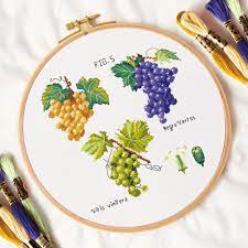 Welcome to free cross stitch & needlework patterns at allcrafts where you can find hundreds of free patterns and projects. Botanical Grapes Pattern Free Cross Stitch Patterns Cross Stitch Patterns Free Stitch Patterns Free Cross Stitch