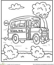 School Bus Worksheet Education Com School Bus Crafts School Bus Safety School Bus Party