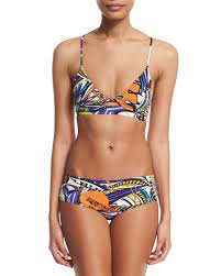 Emilio Pucci Light Grasshopper Printed Bikini Set Pucci Bikini Emilio Pucci