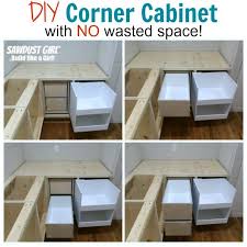 Diy Corner Cabinet With No Wasted Space Sawdust Girl Corner Kitchen Cabinet Blind Corner Cabinet Corner Cabinet