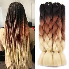 Black And Rainbow Jumbo Box Braids Xtrend Ombre Three Tone Hair 24inch 100g Synthetic Crochet Jumbo Braids Rainbow Hair Kanekalon In 2020 Box Braids Hairstyles Box Braids Styling Braided Hairstyles