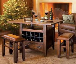Classic counter height table with square top. Dining Table With Wine Storage Ideas On Foter