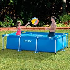 Intex Family Schwimmbecken Blau 220 X 150 X 60 Cm Amazon De Garten Schwimmbader Hinterhof Intex Schwimmbad Swimming Pool