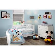 Disney Let S Go Mickey Ii Crib 4 Piece Bedding Set Walmart Com Boy Nursery Bedding Boy Nursery Bedding Sets Nursery Crib