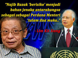 Orang yang berbuat baik kepada dua pihak yang bermusuh 2. Najib Talam Dua Muka Dan Pak Lawak Lim Kit Siang Utaranews Com