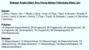 Angka sial, 9.9 1972 hari keberuntugan, aangka dalam bebasan, aangka romawi, aangka romawi dar satu sampai seribu, aarti nomor 1 sampi 100, acp8, ada apa arti nomor 9. Mengenal Bilangan Angka Dalam Budaya Melayu Palembang Begini Angka Dan Penyebutannya Halaman All Tribunsumsel Wiki