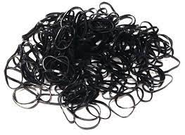 250 Mini Black Hair Elastic Rubber Bands Small Band Pack Of 2 For Sale Online Ebay