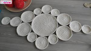 Runner Yapimi Koton Ip Ile Tig Desenleri Orgu Kasnak Sanati