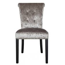 The sumptuous look of velvet creates a luxurious feel which is sure to add designer appeal to any space. Champagne Crushed Velvet Dining Chair Dining Chairs