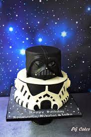 Star Wars Cake Darth Vader And Stormtrooper Star Wars Birthday Cake Star Wars Cake War Cake