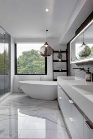 30 Extraordinary Bathroom Flooring Ideas 2020 For Your Inspiration Dovenda Contemporary Bathroom Designs Modern Bathroom Design Modern Home Interior Design