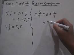 Check spelling or type a new query. Cara Merubah Pecahan Campuran Menjadi Pecahan Biasa Dan Pecahan Desimal Youtube