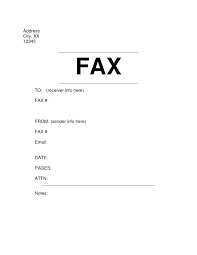 Fax Cover Letter Example Resume Free Resume Templates