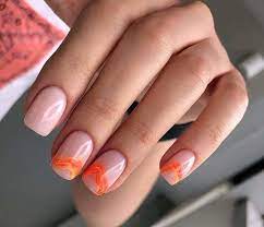 Pin En Decoracion De Unas Naranja