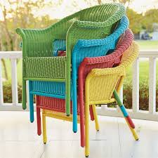 Roma All Weather Wicker Stacking Chair Outdoor Chairs Brylanehome Wicker Porch Furniture Wicker Patio Chairs Lawn Chairs