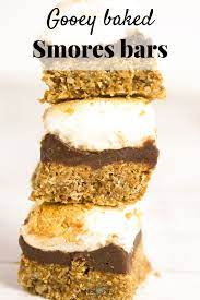 Gooey Baked Smores Bars Recipe In 2020 Baking Recipes For Kids Baked Smores Baking With Kids