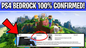 Minecraft Ps4 Bedrock 100 Confirmed Release Date During Minecon Youtube