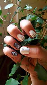 Dinosaur Nails Stamping Diamondnails Minimalist Nails Animal Nails Short Acrylic Nails