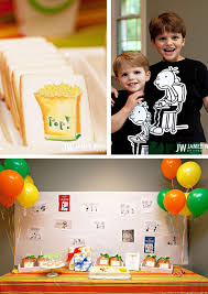 Return Gifts For Kids Birthday Party Diary Of A Wimpy Kid Party Wimpy Kid Kids Party Themes Return Gifts For Kids
