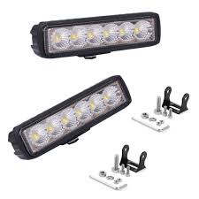 Shop For 2pcs 18w Led Work Light 6 Inch Flood Led Light Bar Led Fog Light Working Led Driving Light 12v At Wholesale Price On Crov Com