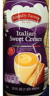 Coffee mate italian sweet creme ingredients. Friendly Farms Italian Sweet Cream Coffee Creamer 15 Ml Nutrition Information Innit