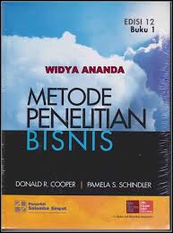Metode Penelitian Bisnis 1 Edisi 12 Penulis Donald R Cooper Pamela S Schindler Tahun 2016 Jumlah Halaman 394 Imprint Salemba Empat Dimensi Books