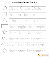 Content filed under the shape names category. Free Shape Name Tracing Worksheet 03 Shape Name Tracing Worksheet